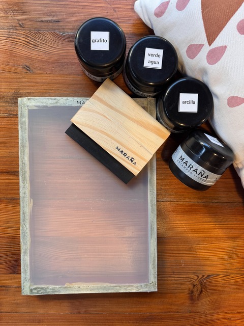 Kit completo de estampación en Serigrafía con stencils