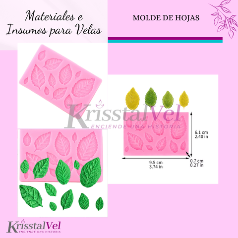 MOLDE DE HOJAS