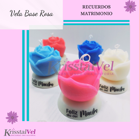 VELA BASE ROSA