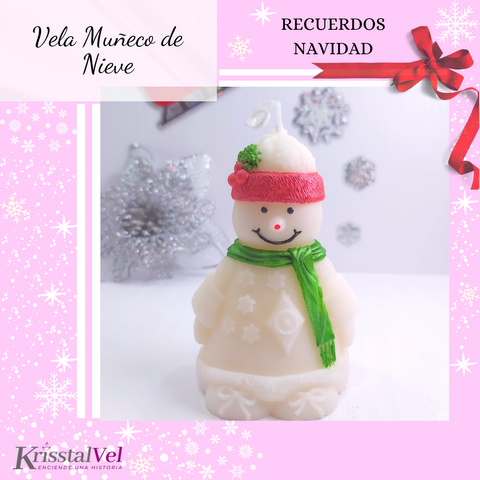 VELA MUÑECO DE NIEVE