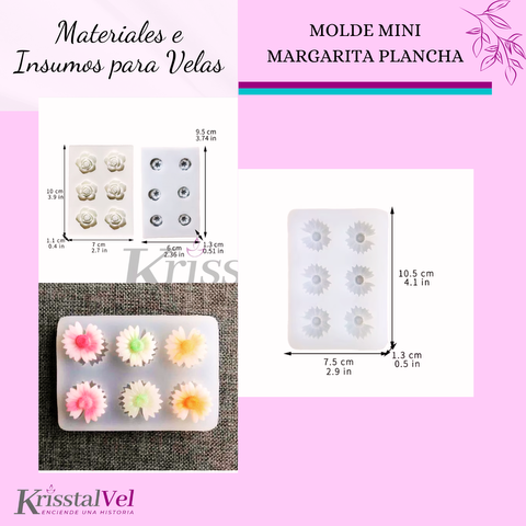 MOLDE MINI MARGARITAS PLANCHA