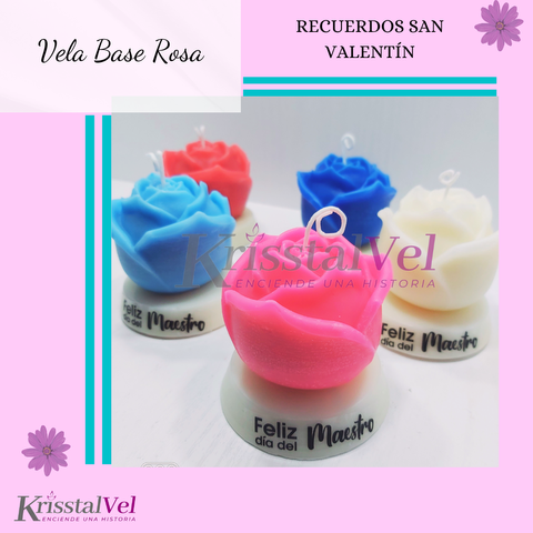 VELA BASE ROSA