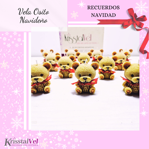 VELA OSITO NAVIDEÑO