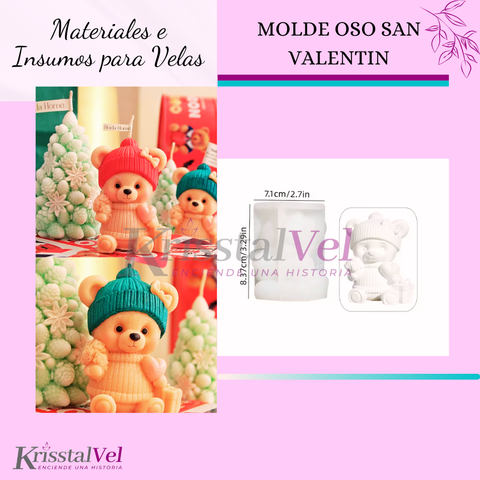 MOLDE OSO SAN VALENTIN