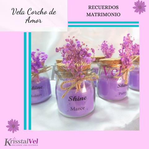 VELA CORCHO DE AMOR