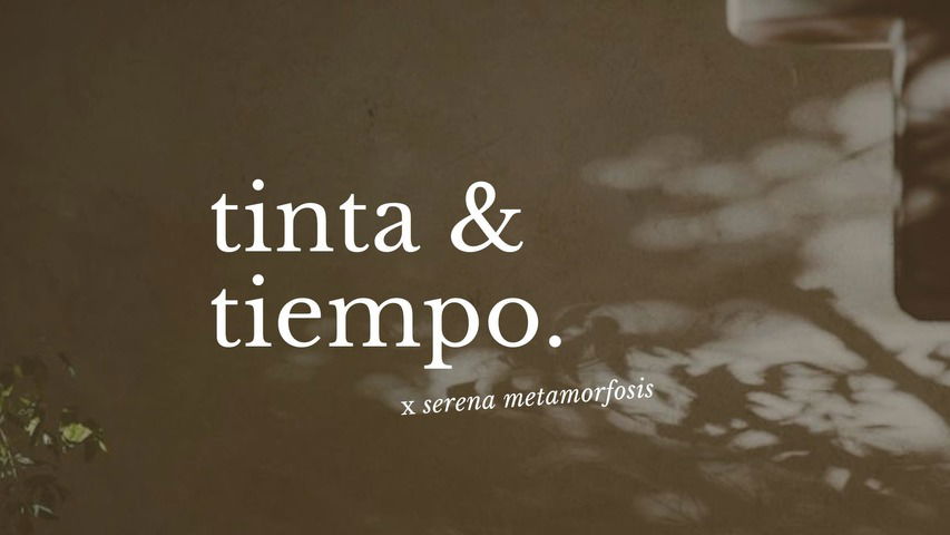 tinta & tiempo - Seminario de escritura terapéutica 