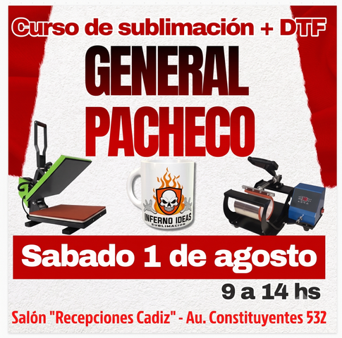 Curso de sublimacion + DTF en GENERAL PACHECO