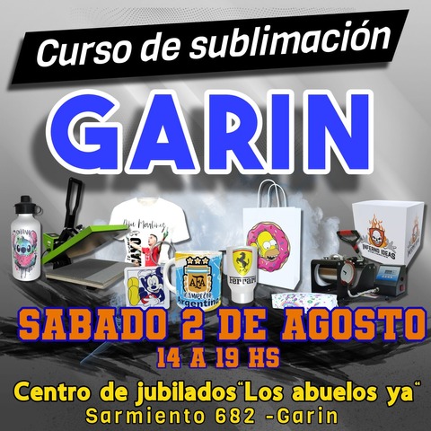 Curso de sublimación GARIN