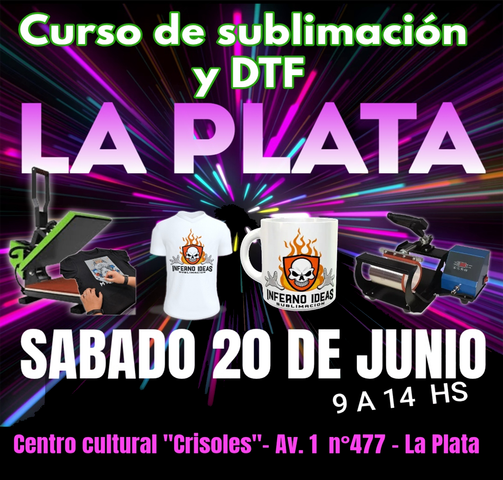Curso de sublimacion  y DTF en LA PLATA