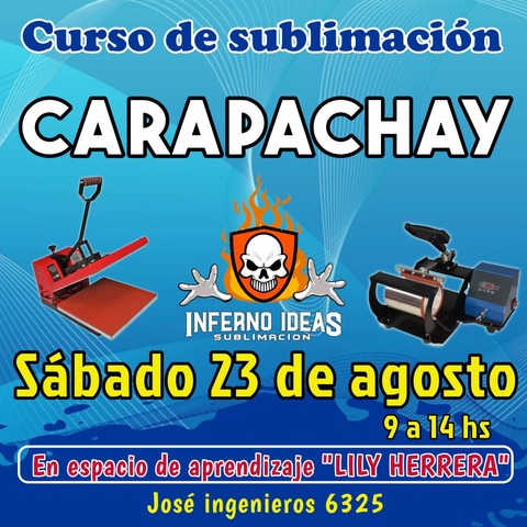 Curso de sublimación CARAPACHAY