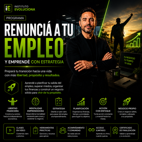 Renunciá a tu Empleo y Emprendé con Estrategia