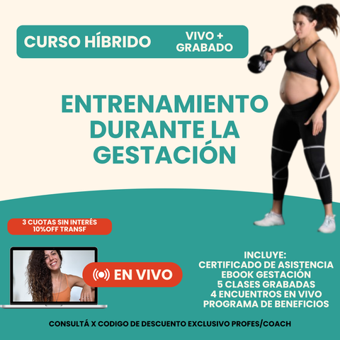 El ABC del entrenamiento durante la gestación - Curso Hidrido