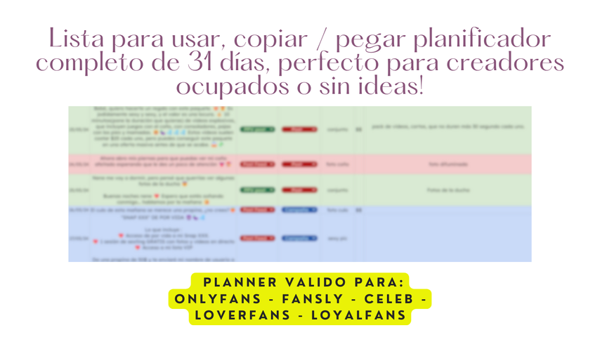 Planner Mensual Español - Ingles + 24 hs Masivos 2