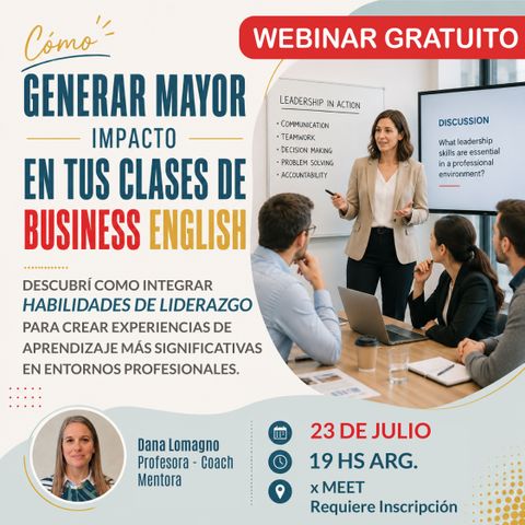 WEBINAR  GRATUITO - Habilidades de liderazgo en la clase de idiomas