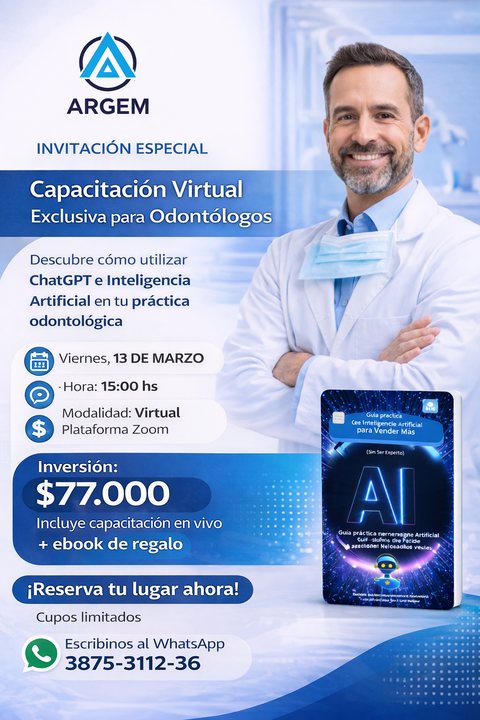 ChatGPT e Inteligencia Artificial para Odontólogos – Aprende a usar IA en tu consultorio
