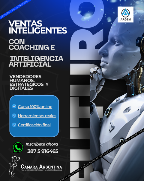 VENTAS INTELIGENTES CON COACHING E INTELIGENCIA ARTIFICIAL (ABIERTAS INSCRIPCIONES COMIENZA EL 9 DE DICIEMBRE)