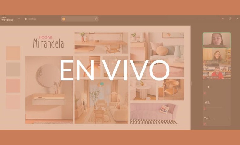 Decoración de espacios EN VIVO