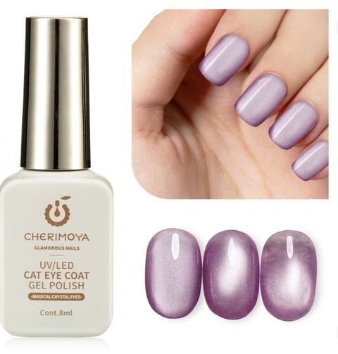 ESMALTE OJO DE GATO LILA CHERIMOYA