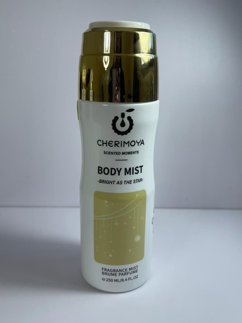 AGOTADO. SPLASH CORPORAL CHERIMOYA, VARIEDAD DE AROMAS: BRILLA COMO LAS ESTRELLAS, COCONUT, COCO, PIÑA COLADA Y CHAMPAGNE