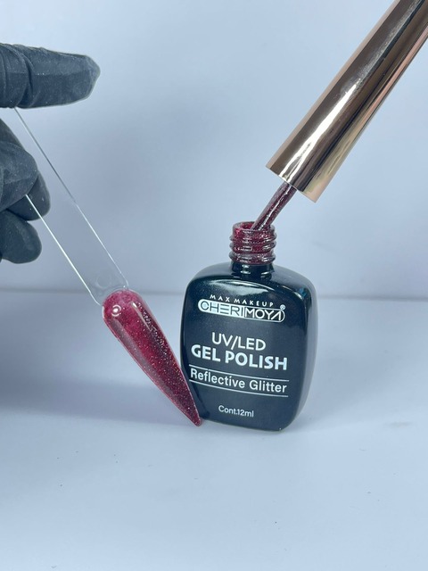 ESMALTE REFLECTANTE. CHERIMOYA ROJO 014 
