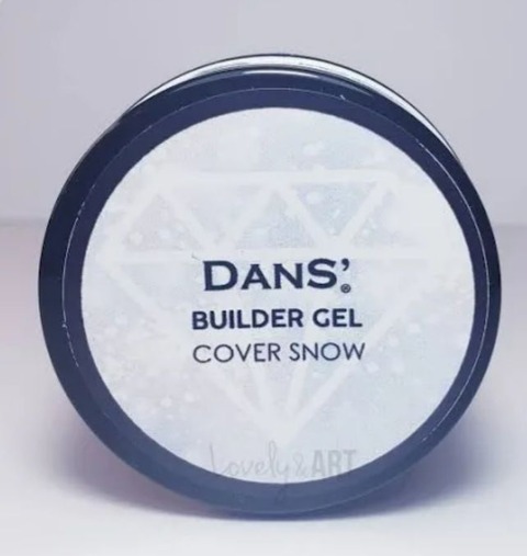 AGOTADO. BUILDER GEL DANS, TONO COVER SNOW ( BLANCO INVIERNO CON BRILLOS LEVES)
