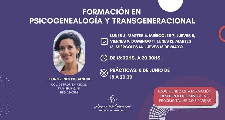 E-Learning // Psicogenealogía y Transgeneracional - Inicio 5-5// Fin 5-8-25