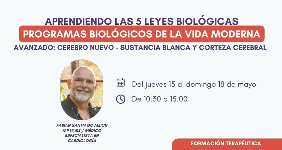 E-Learning // 5 Leyes Biológicas Cerebro Nuevo - Inicio 15-5 // Fin 15-8-25