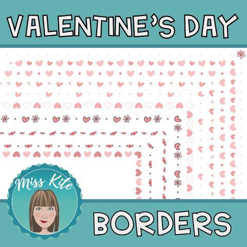 Bordes de Página de San Valentín - Valentine´s Day Borders CON REGALO