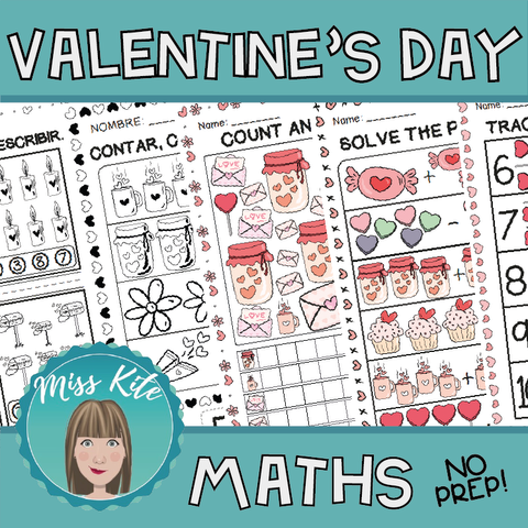 Matemática de San Valentín - Valentine's Day Math