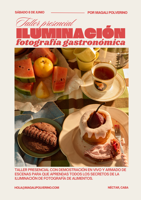 Taller de Iluminación de Fotografía Gastronómica