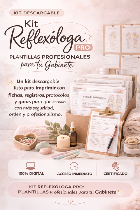 ✨Kit de plantillas Reflexóloga PRO ✨