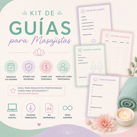 ✨Kit de Guías para Masajistas ✨