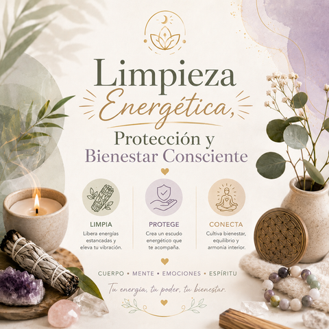 ✨ Limpieza Energética, Protección y Bienestar Consciente ✨