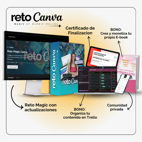 Crea contenido visual irresistible, sin saber diseño, con el Reto Canva Magic