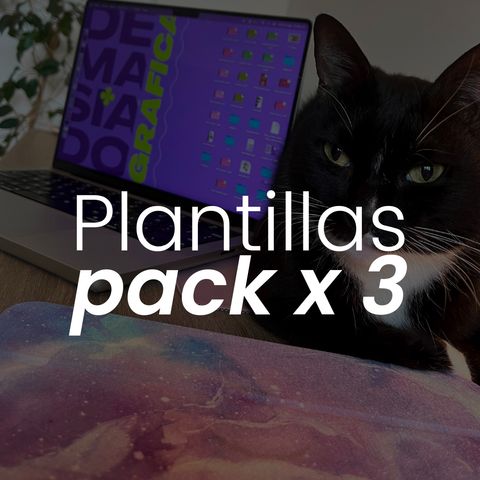 Pack 3 plantillas