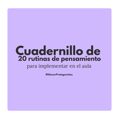 Cuadernillo de rutinas de pensamiento