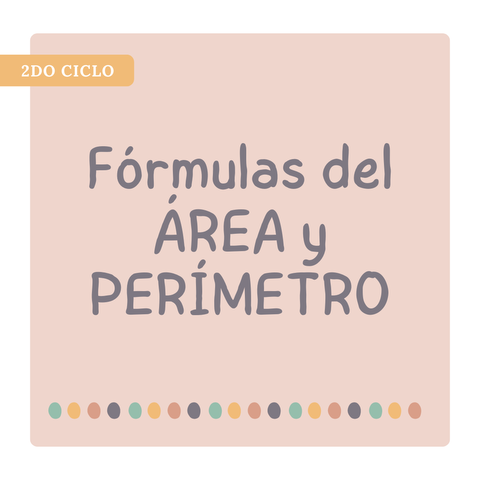 Fórmulas de área y perímetro