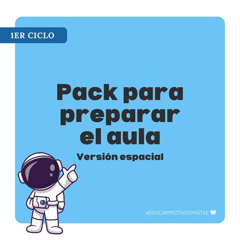 Pack para preparar el aula - versión espacial