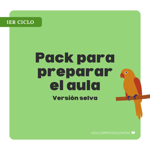 Pack para preparar el aula - versión selva