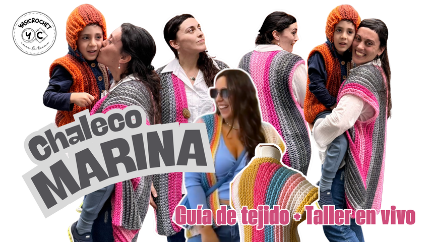 Guía de tejido: Chaleco Marina