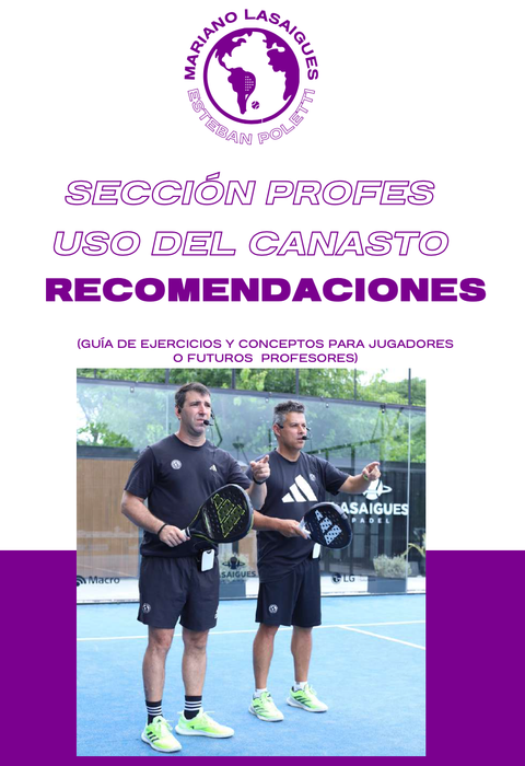 E-book Guía Definitiva para Profesores de Pádel: Ejercicios con Canasto para Mejorar el Entrenamiento