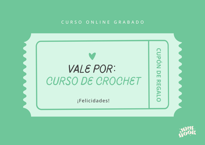 Tarjeta de regalo - Curso Online de Crochet Básico