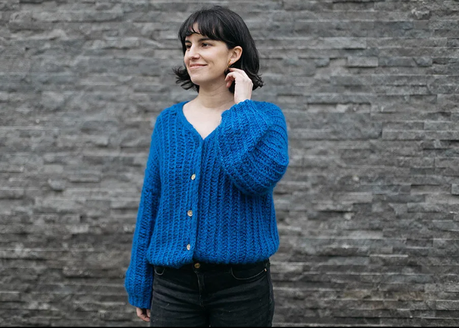 Patrón Cardigan Nube - Ebook guía de tejido