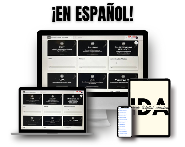 IMPERIO DIGITAL ACADEMY (IDA) - Con DERECHOS DE REVENTA (MRR) 