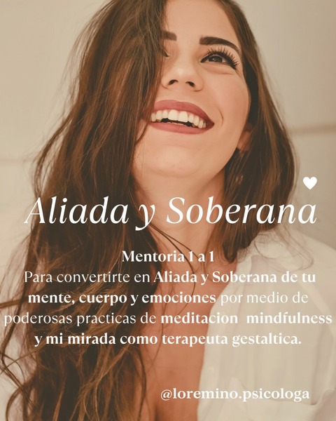 Mentoría 1 a 1 : Aliada y Soberana