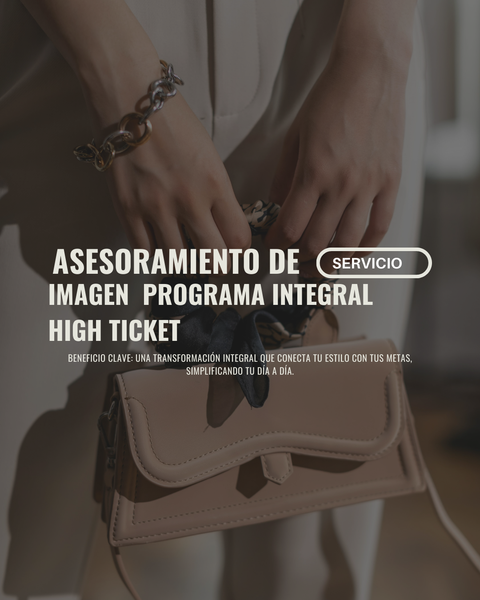 ASESORAMIENTO DE IMAGEN  Programa Integral High Ticket
