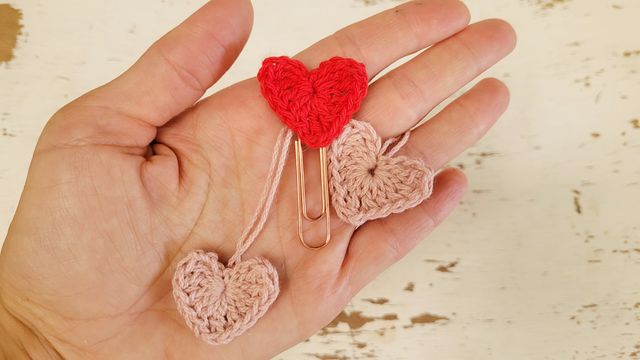 Corazoncito al crochet en una sola vuelta