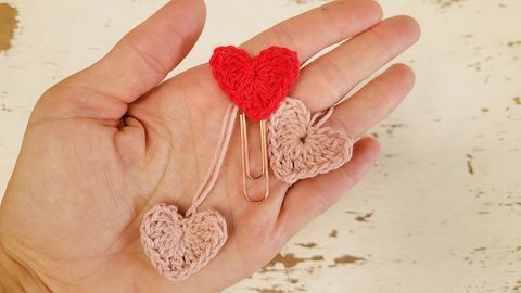 Corazoncito al crochet en una sola vuelta