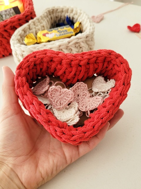 Taller cesto corazón