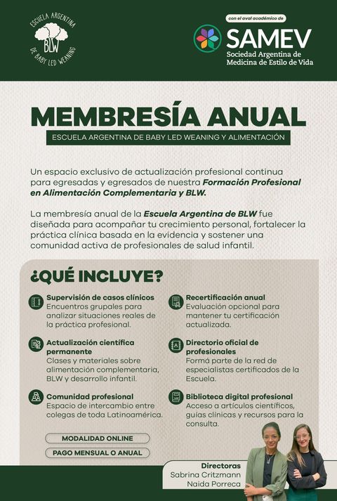 Membresía Anual Escuela Argentina de BLW